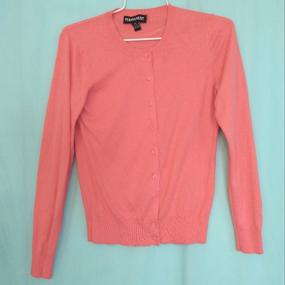 Coral Sweater cardigan womens XS button-down - Picture 2 of 4